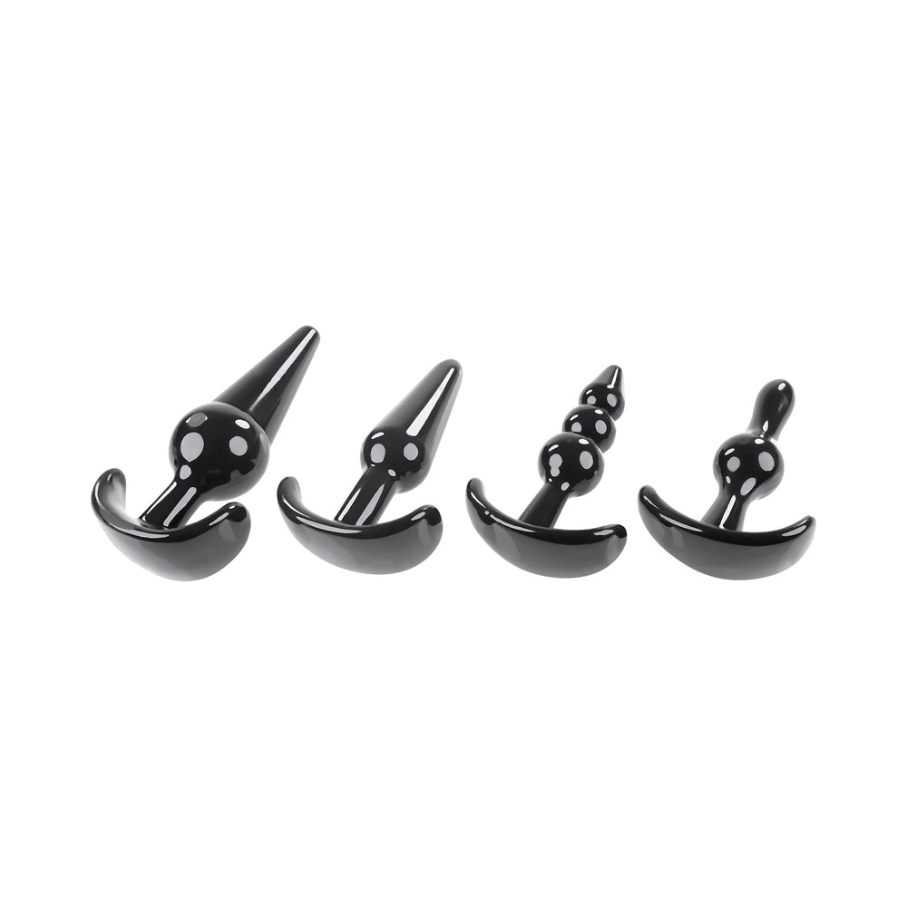 Selopa Intro To Plugs 4-Piece Anal Plug Set Black 5