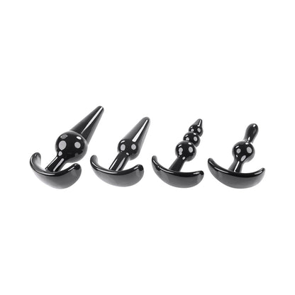 Selopa Intro To Plugs 4-Piece Anal Plug Set Black 5