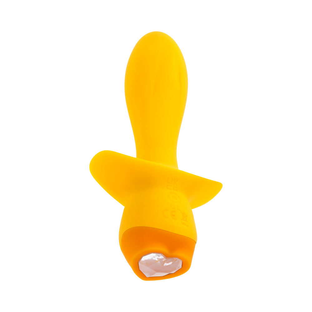 Selopa Mellow Yellow Rechargeable Vibrating Plug Silicone Yellow 3