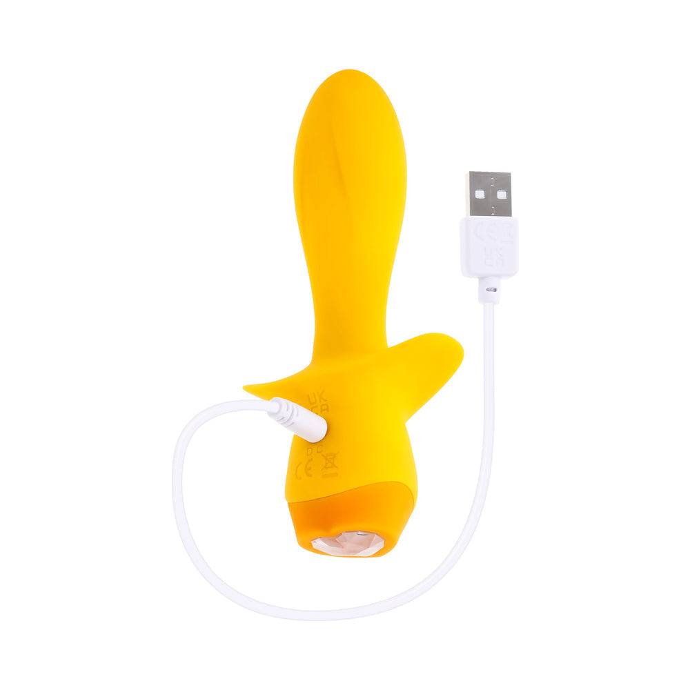 Selopa Mellow Yellow Rechargeable Vibrating Plug Silicone Yellow 6
