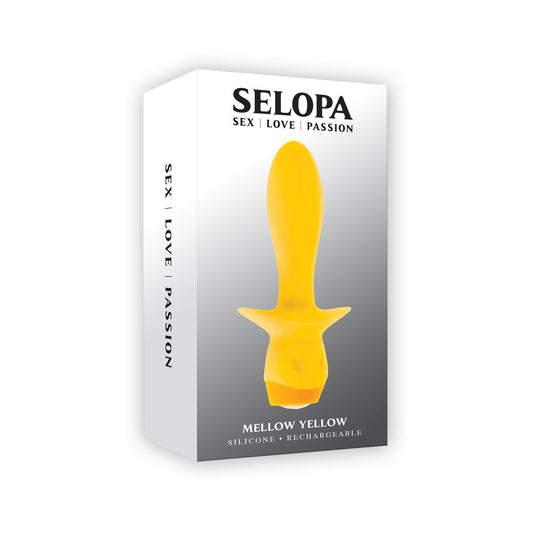 Selopa Mellow Yellow Rechargeable Vibrating Plug Silicone Yellow 