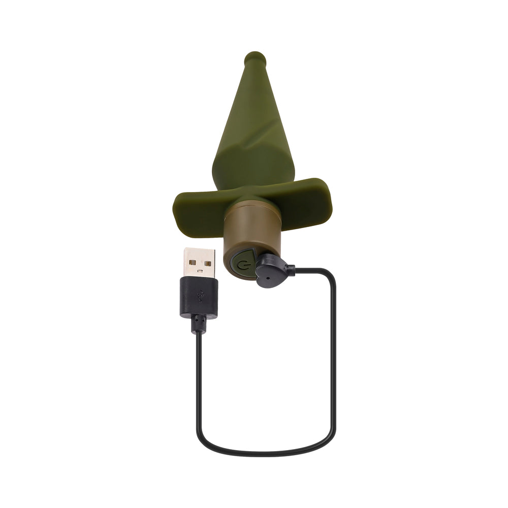 Selopa The Private Rechargeable Butt Plug Silicone Green 6