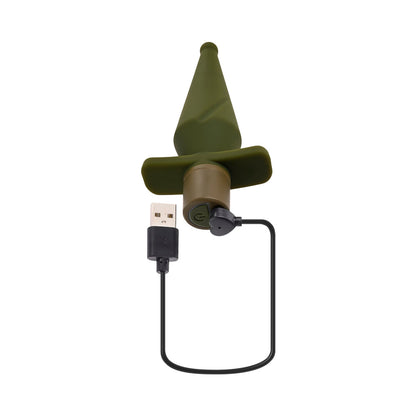 Selopa The Private Rechargeable Butt Plug Silicone Green 6