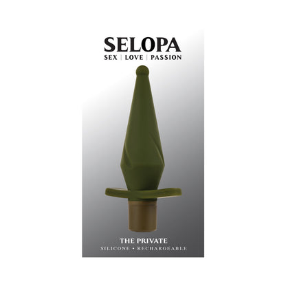 Selopa The Private Rechargeable Butt Plug Silicone Green 8