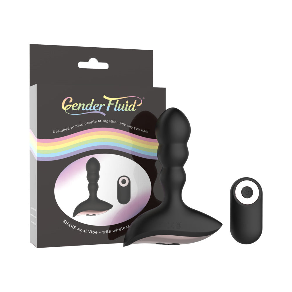 Shibari Gender Fluid Shake Rechargeable Remote-Controlled Silicone Anal Vibrator Black14