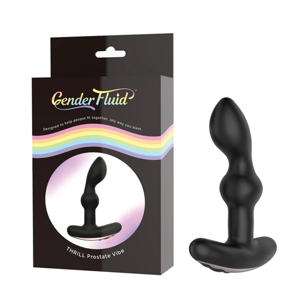Shibari Gender Fluid Thrill Anal Vibe Silicone Black 