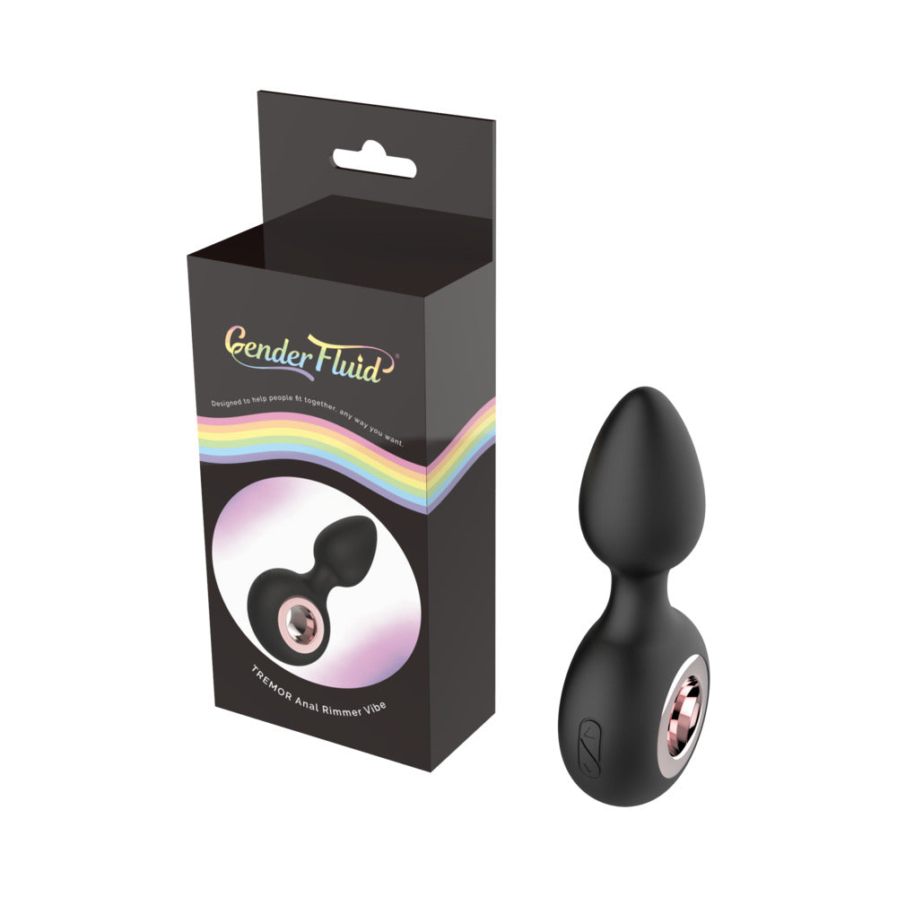 Shibari Gender Fluid Tremor Rechargeable Silicone Anal Rimmer Vibrating Plug Black7