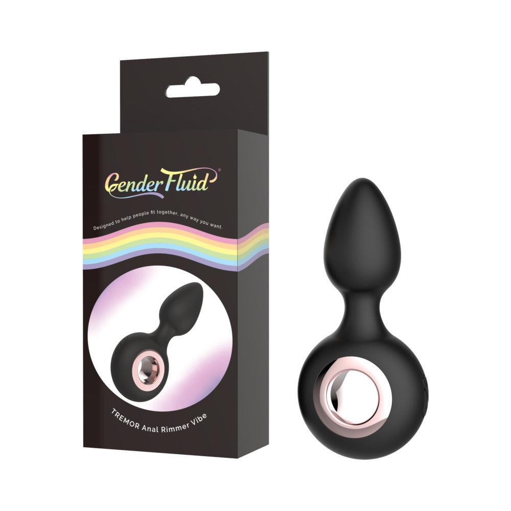Shibari Gender Fluid Tremor Rechargeable Silicone Anal Rimmer Vibrating Plug Black8