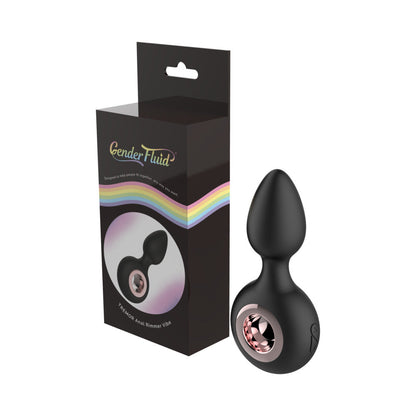 Shibari Gender Fluid Tremor Rechargeable Silicone Anal Rimmer Vibrating Plug Black9