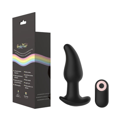 Shibari Gender Fluid Twirler Anal Vibe With Remote Silicone Black10