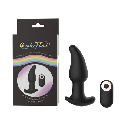 Shibari Gender Fluid Twirler Anal Vibe With Remote Silicone Black12