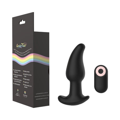 Shibari Gender Fluid Twirler Anal Vibe With Remote Silicone Black7