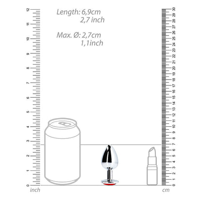 Shots Ouch! Round Gem Butt Plug Small 15
