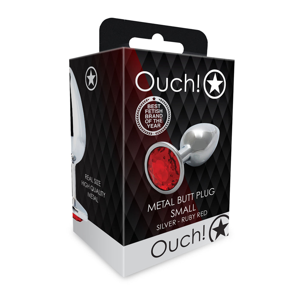 Shots Ouch! Round Gem Butt Plug Small 16