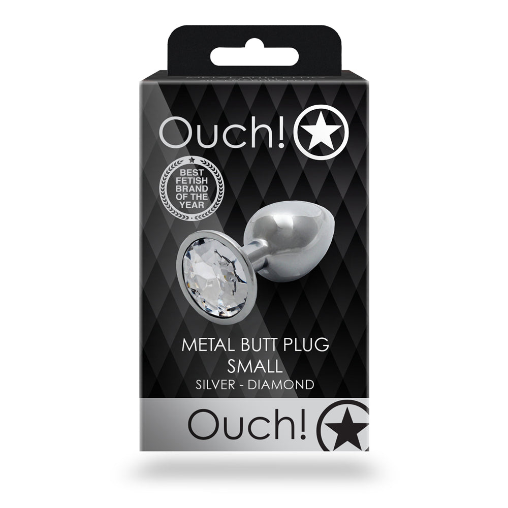 Shots Ouch! Round Gem Butt Plug Small 8