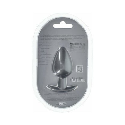 Shots Ouch! Smooth Silicone Anal Plug Large 3.5 in. 3
