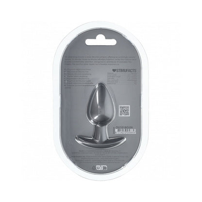 Shots Ouch! Smooth Silicone Anal Plug Medium 3.1 in. 3