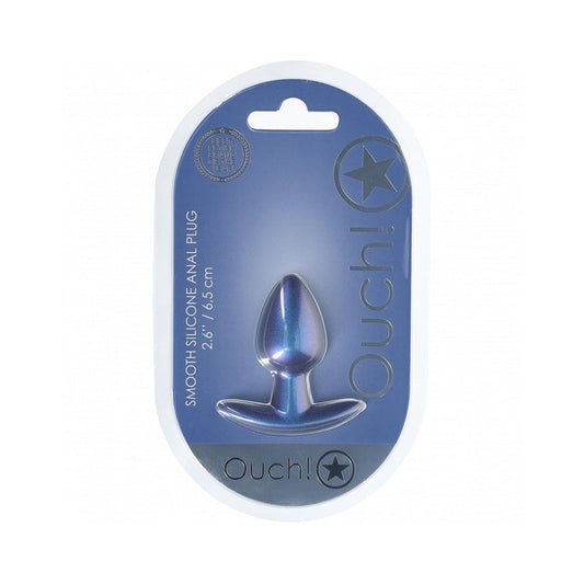 Shots Ouch! Smooth Silicone Anal Plug Small 2.6 in. 1