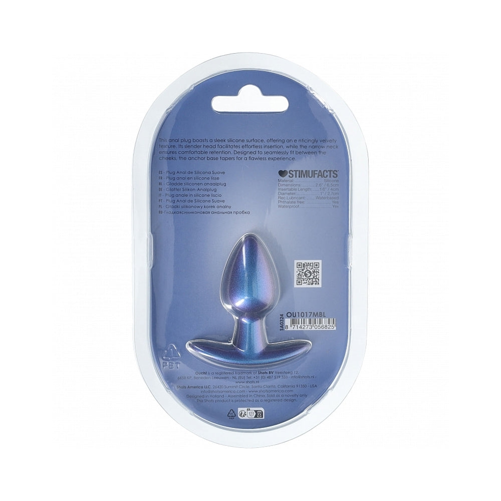 Shots Ouch! Smooth Silicone Anal Plug Small 2.6 in. 5