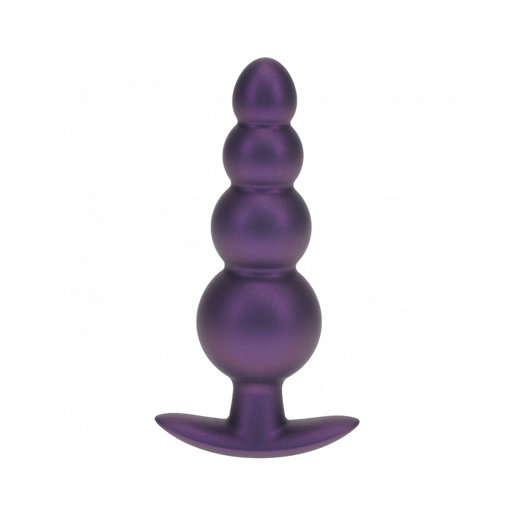 Shots Ouch! Smooth Silicone Beaded Anal Plug 4.6 in. 5