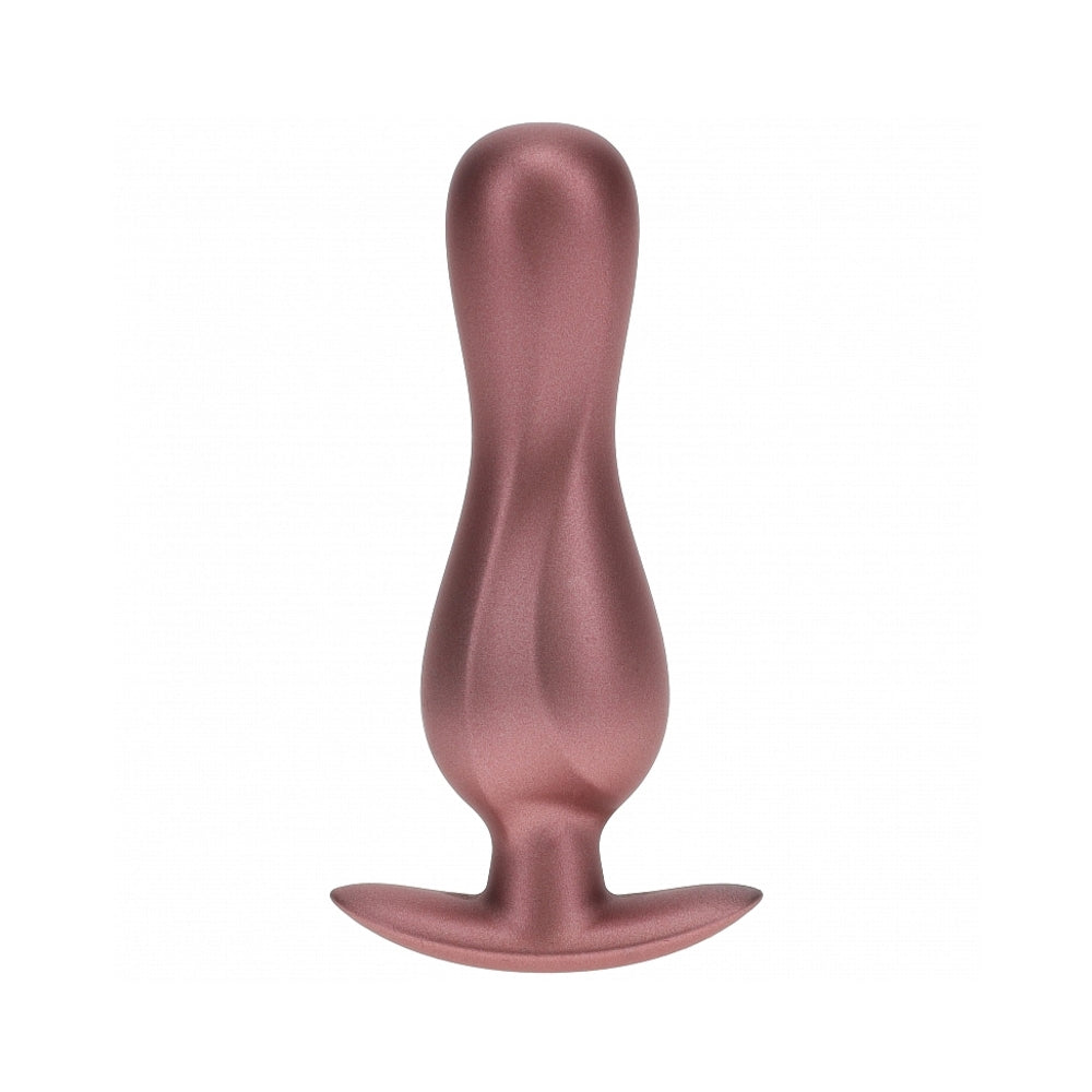Shots Ouch! Smooth Silicone Curvy Anal Plug 4.6 in. 7