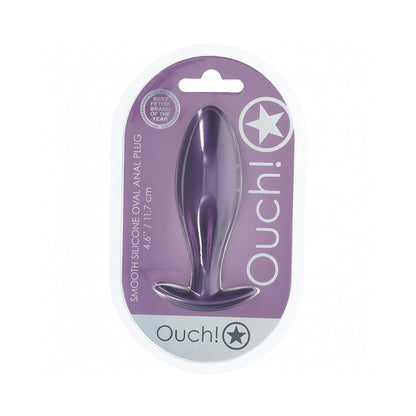 Shots Ouch! Smooth Silicone Oval Anal Plug 4.6 in. 1