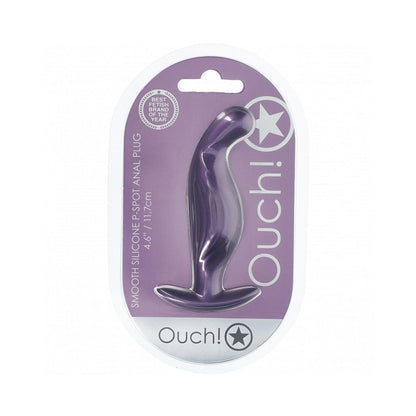 Shots Ouch! Smooth Silicone P-Spot Anal Plug 4.6 in. 1