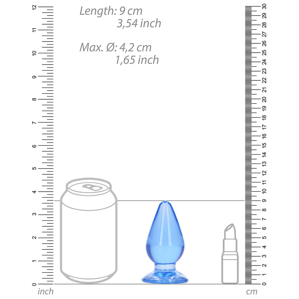 Shots RealRock Crystal Clear 3.5 in. Anal Plug 4