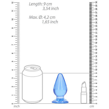 Shots RealRock Crystal Clear 3.5 in. Anal Plug 4