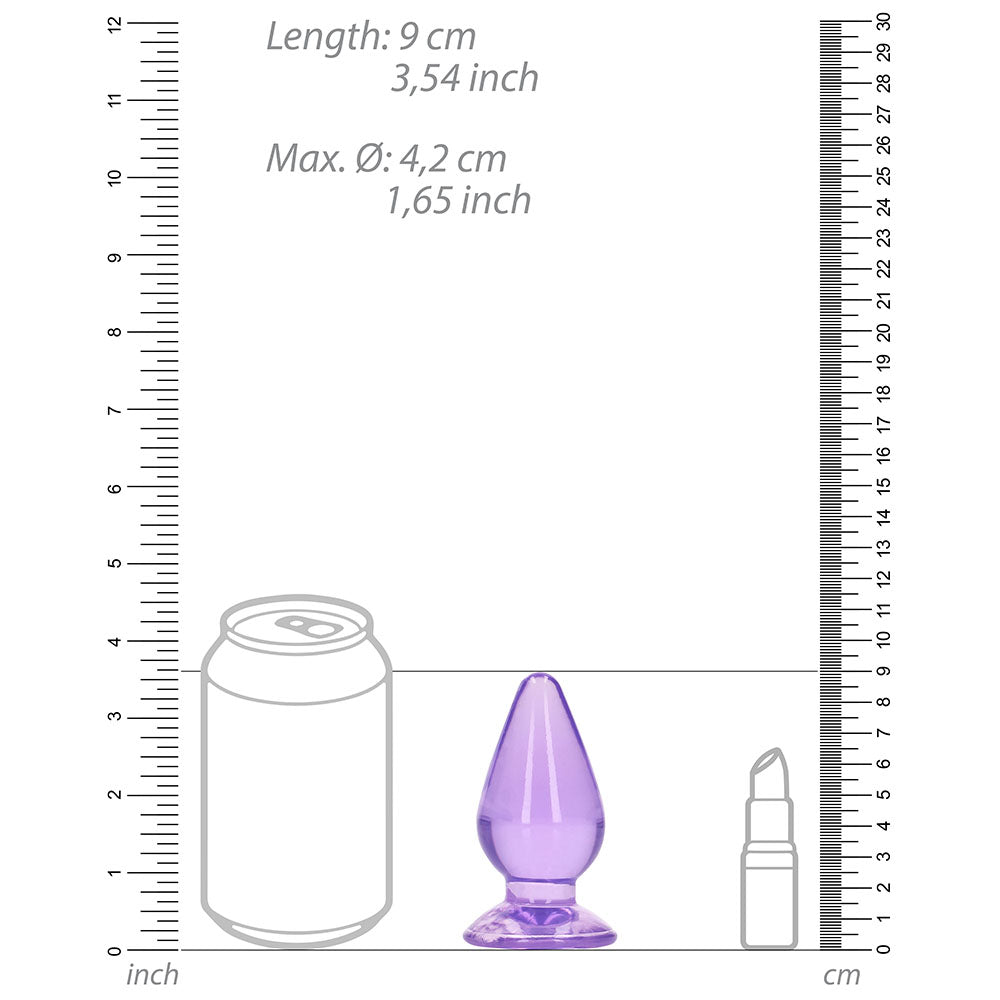 Shots RealRock Crystal Clear 3.5 in. Anal Plug 7