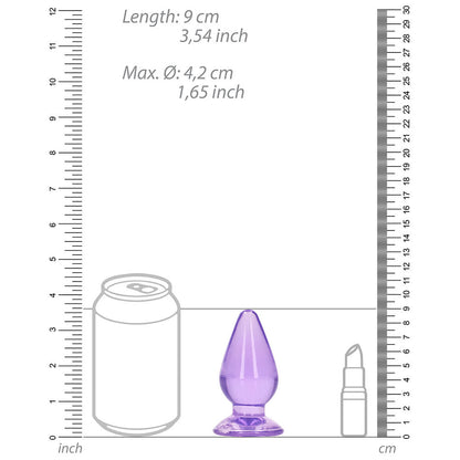 Shots RealRock Crystal Clear 3.5 in. Anal Plug 7