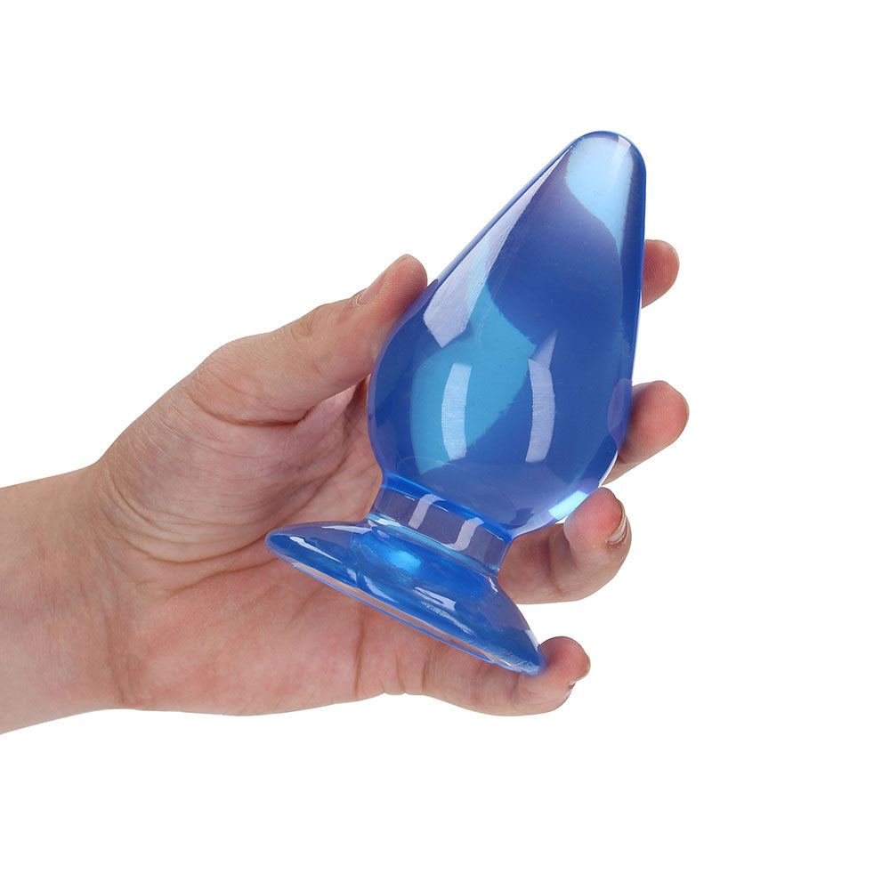 Shots RealRock Crystal Clear 4.5 in. Anal Plug 4