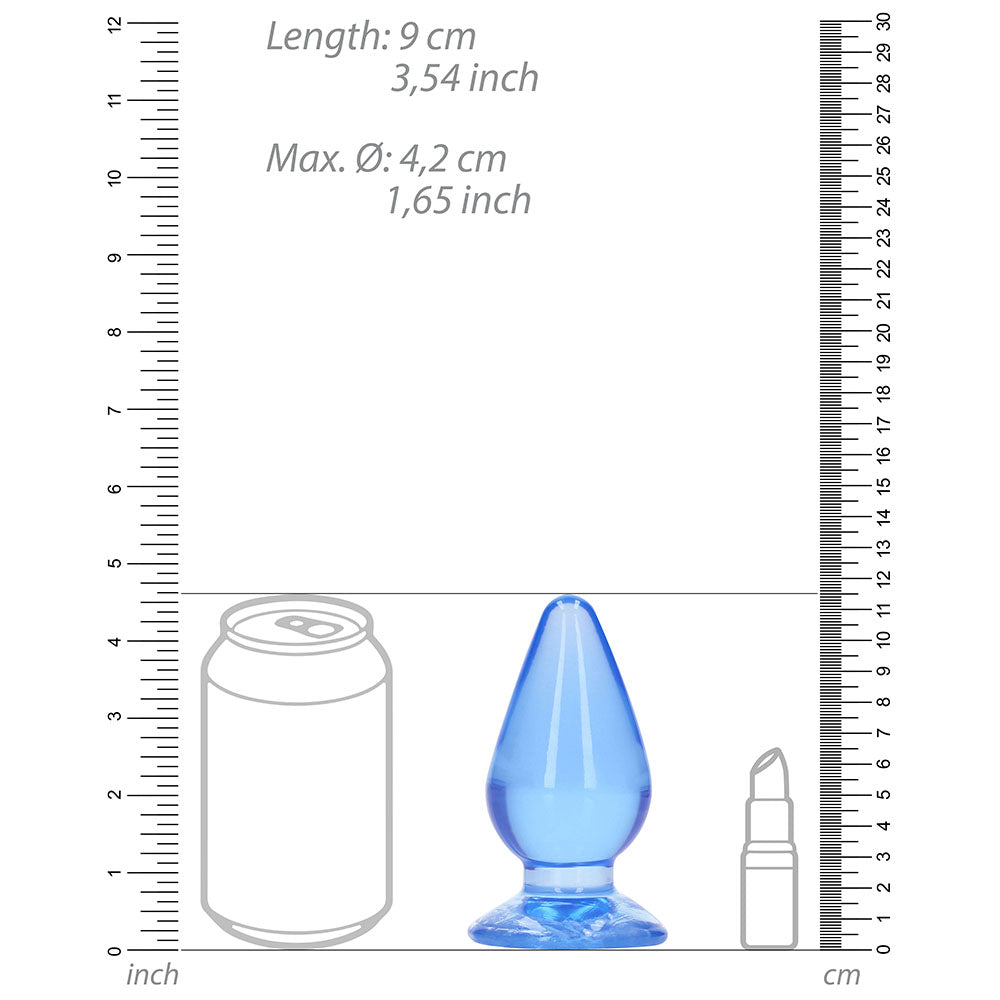 Shots RealRock Crystal Clear 4.5 in. Anal Plug 5