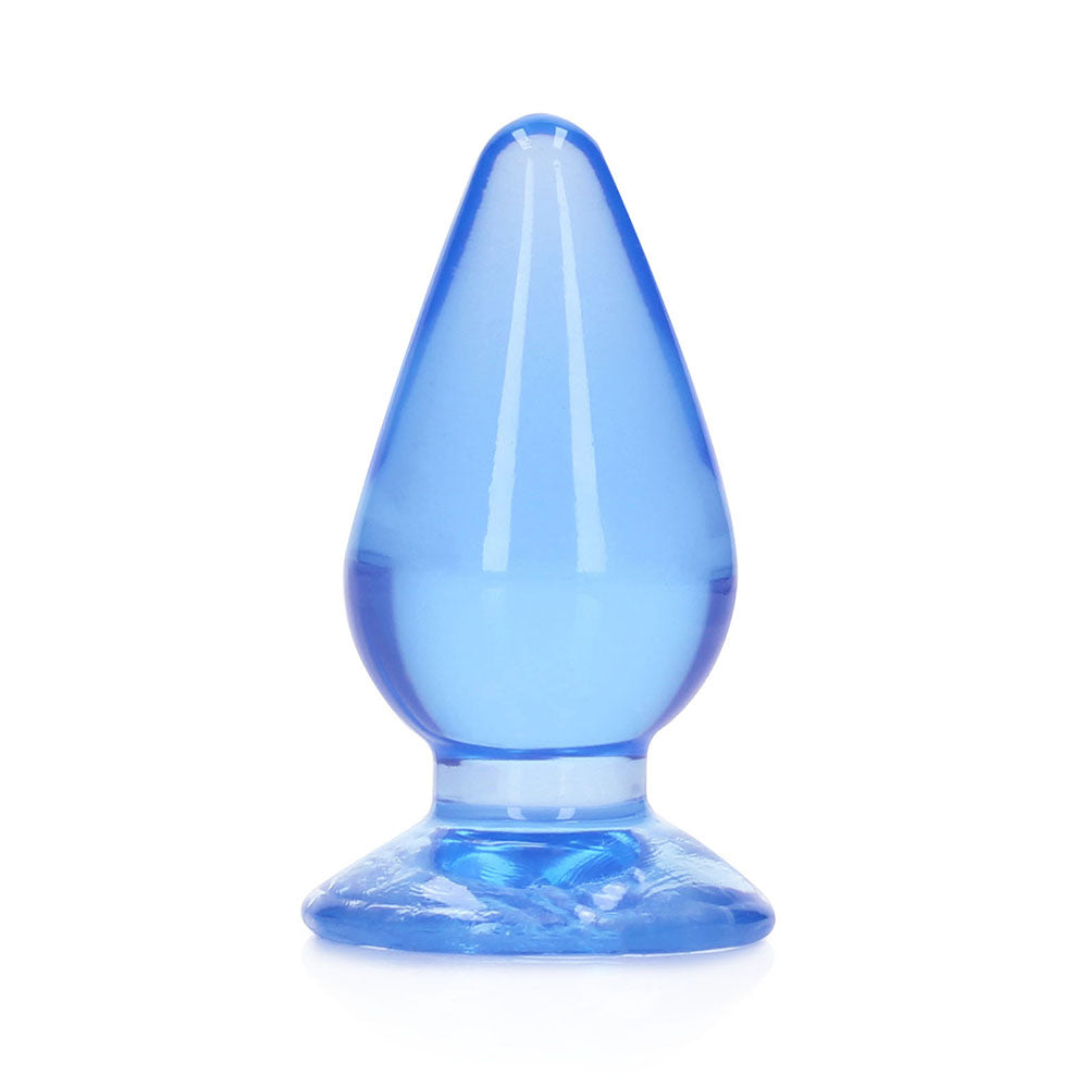Shots RealRock Crystal Clear 4.5 in. Anal Plug 