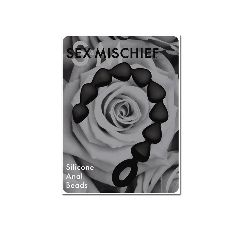 Sportsheets S&M Black Silicone Anal Beads 