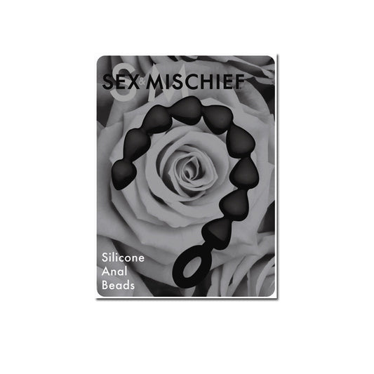 Sportsheets S&M Black Silicone Anal Beads 