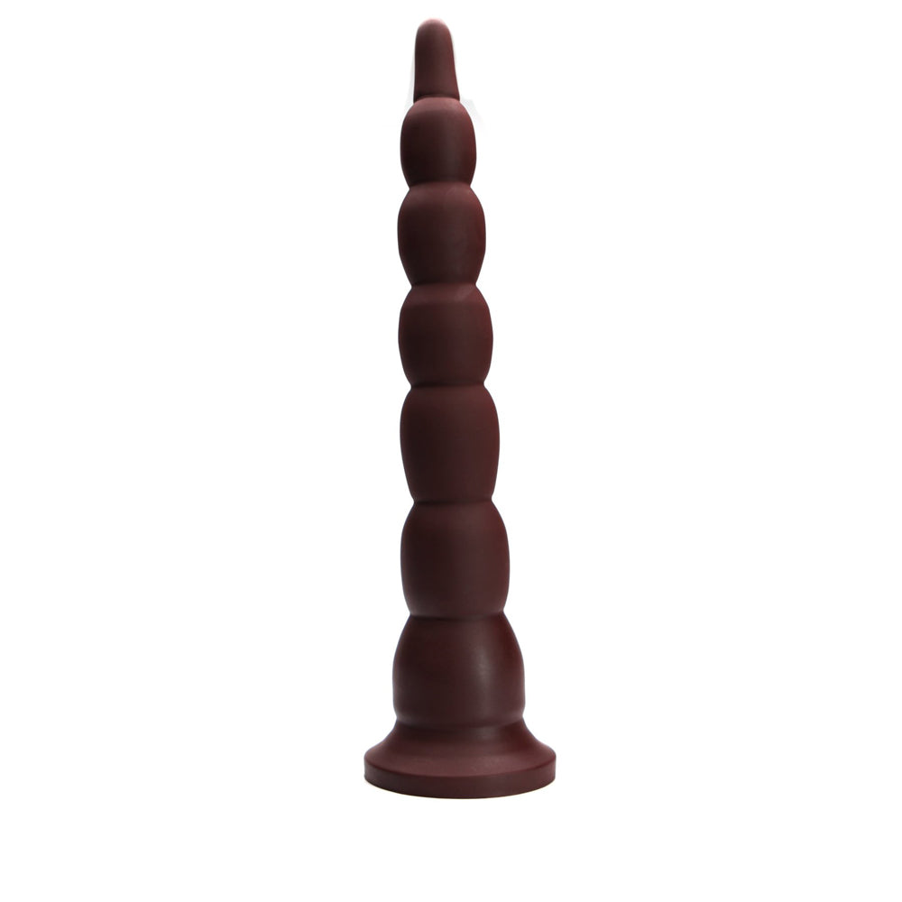 Tantus Cowboy Firm Beaded Dildo Garnet (Box) 