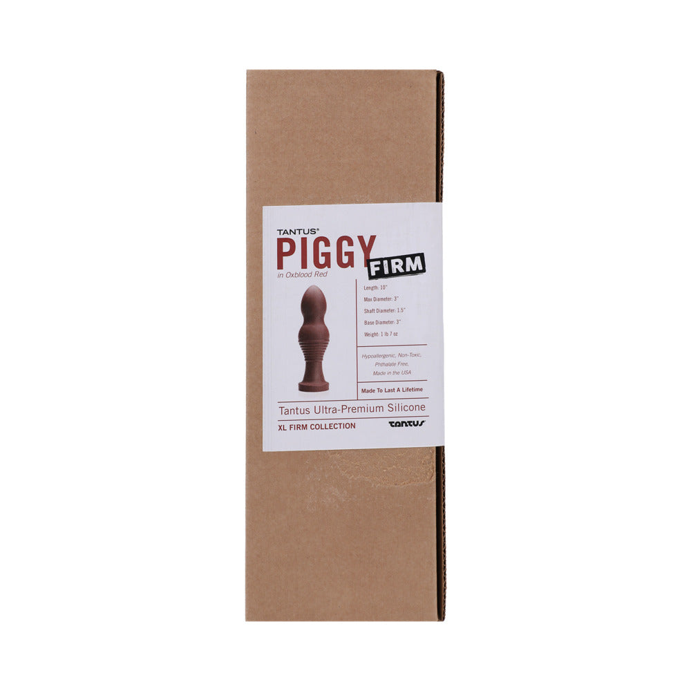 Tantus Piggy Firm Dildo Garnet (Box) 2