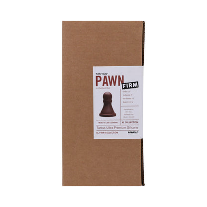 Tantus The Pawn Firm Dildo Garnet (Box) 2