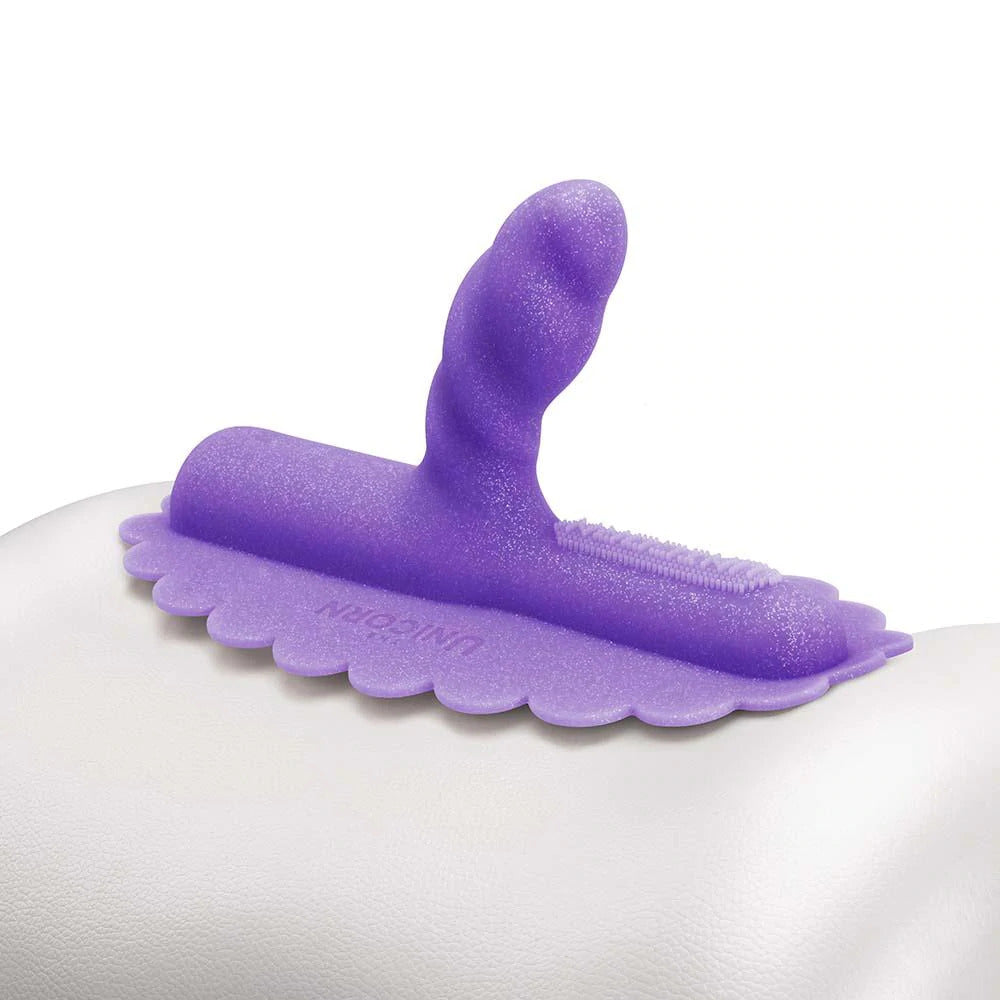 The Cowgirl Unicorn Uni Horn Twisted Textured Silicone Attachment 2