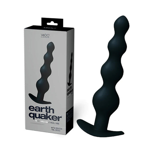 VeDO Earth Quaker Anal Vibe - Just Black - Men's 