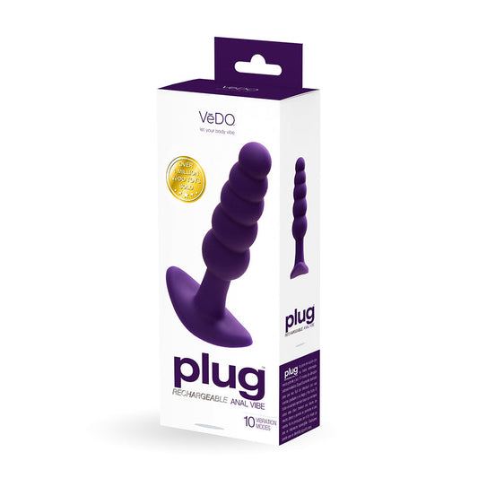 VeDO Plug Rechargeable Silicone Vibrating Anal Plug 1