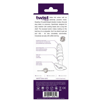 VeDO Twist Rechargeable Silicone Vibrating Anal Plug 11
