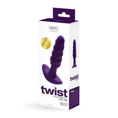 VeDO Twist Rechargeable Silicone Vibrating Anal Plug 1