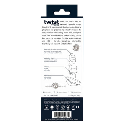 VeDO Twist Rechargeable Silicone Vibrating Anal Plug 5