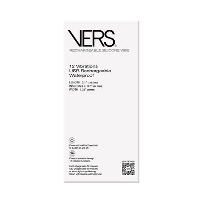 VERS Rechargeable Silicone P-spot Vibe 4