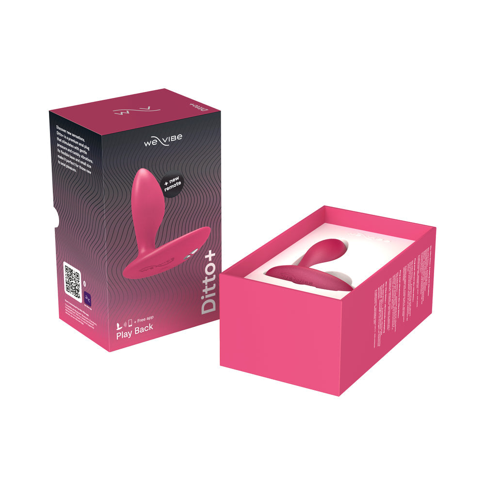 We-Vibe Ditto+ Rechargeable Remote-Controlled Silicone Vibrating Anal Plug 17