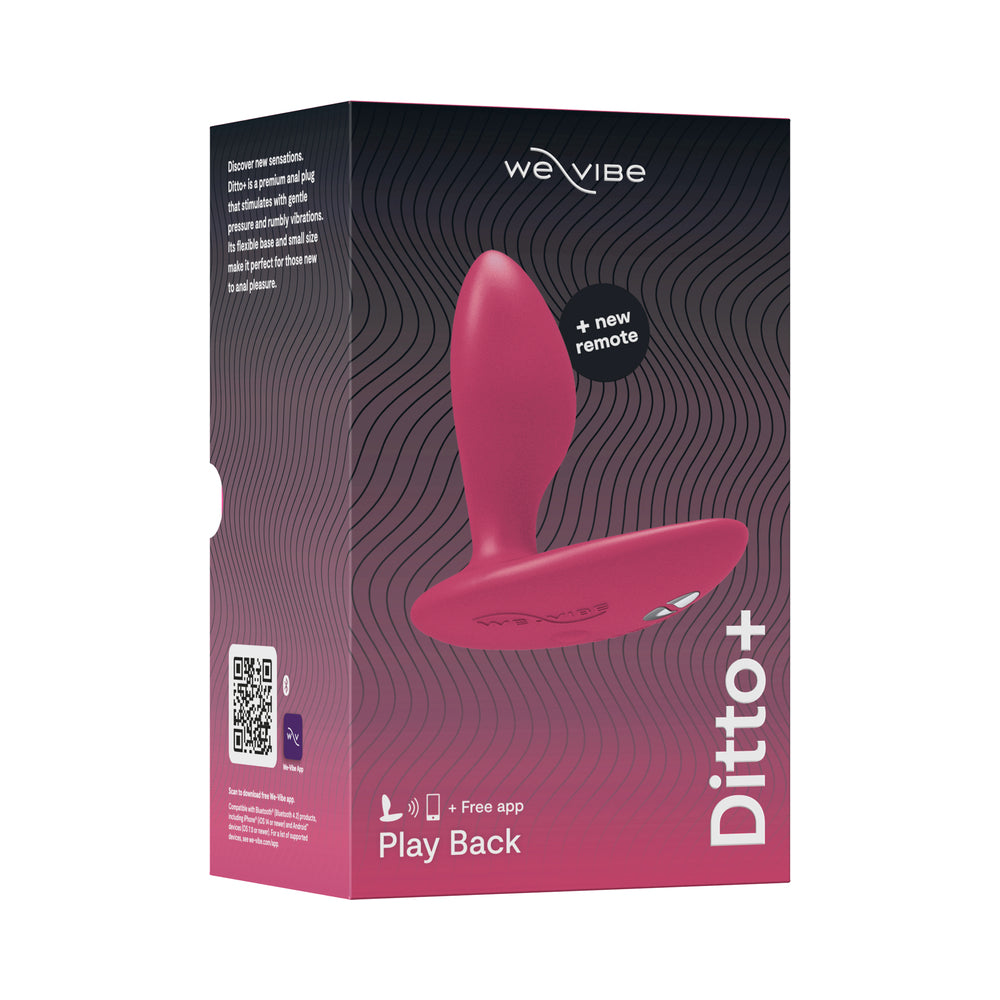 We-Vibe Ditto+ Rechargeable Remote-Controlled Silicone Vibrating Anal Plug 19