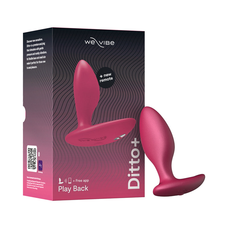 We-Vibe Ditto+ Rechargeable Remote-Controlled Silicone Vibrating Anal Plug 