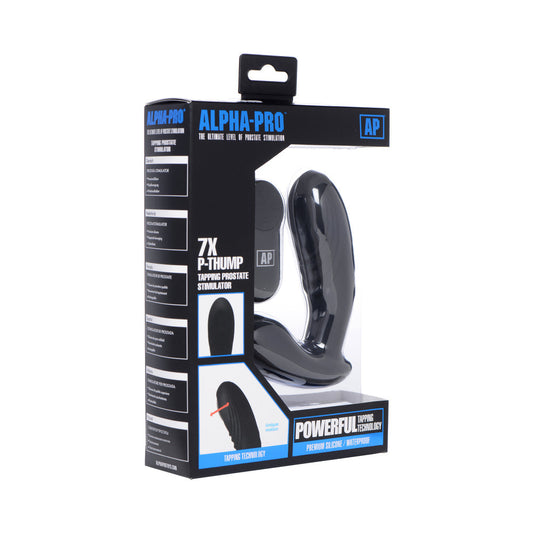 XR Brands Alpha-Pro 7X P-Thump Tapping Prostate Vibe with Remote 